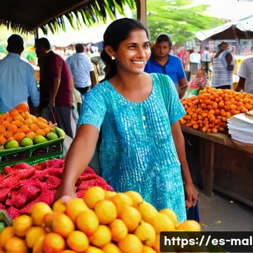 몰디브 화폐 정보 - **Vibrant Local Market Transaction in Mal&eacute;**
    A lively, high-angle shot capturing a young adult f...
